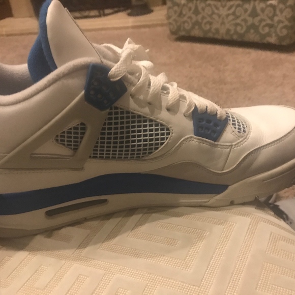 Jordan retro 4 military blue size 14 main image 4